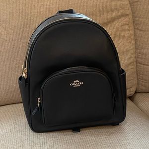 Brand New Never Used Coach Black Court Backpack